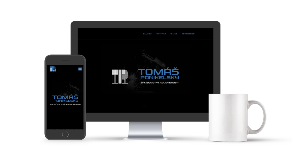 Web design pro TP kovovýroba - desktop i mobilní verze
